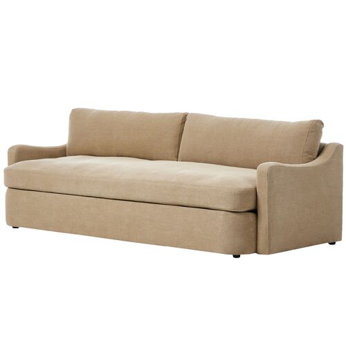 Aurelia Linen Bench-Seat Sofa